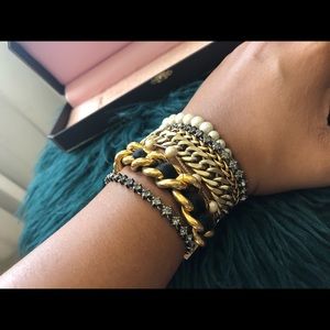 Juicy Couture multi chain “dirty glam” bracelet
